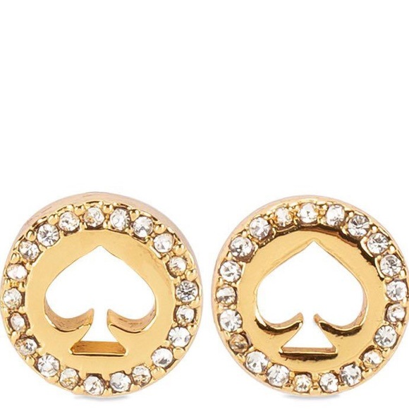 🆕Kate spade Spot the Spade Pave Halo Spade Studs